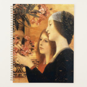 Zwei Mädchen mit einem Oleander von Gustav Klimt Planer