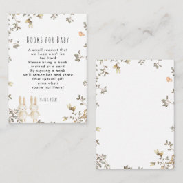 ZWEI Mädelbücher für Babyanfragen Begleitkarte