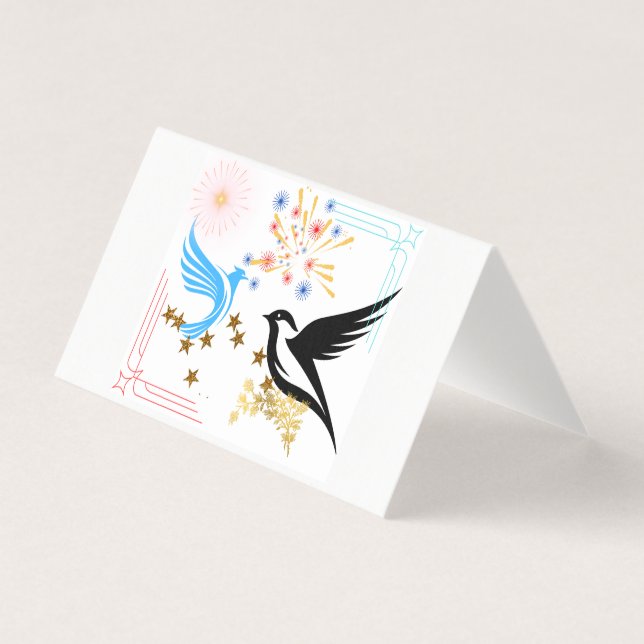 Zwei majestätische Vögel (Vorderseite)