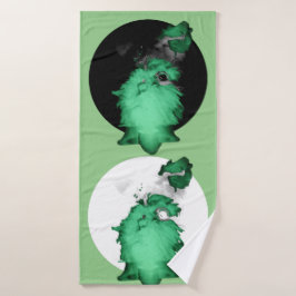 zwei Mal Badehandtuch