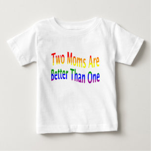 Zwei Mamas besser (Regenbogen) Baby T-shirt