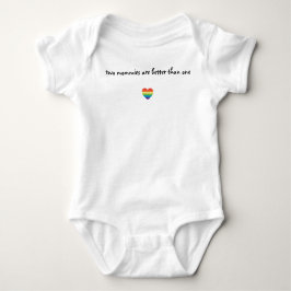 Zwei Mamas sind besser als ein Baby-Shirt Baby Strampler