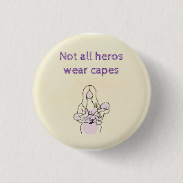 Zwei Mamas sind Heros Button