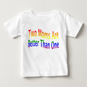 Zwei Mamas verbessern (Regenbogen) Baby T-shirt