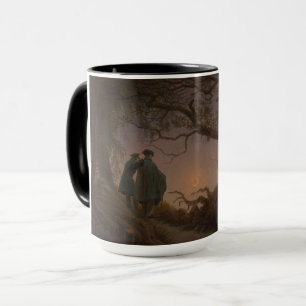 Zwei Männer, die den Mond besiegen, von Friedrich: Tasse