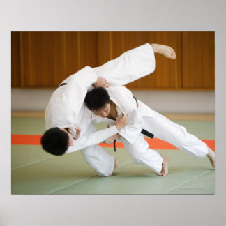 Zwei Männer im Judo-Match 2 Poster