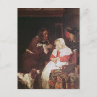 Zwei Männer mit schlafender Frau, c.1655-60