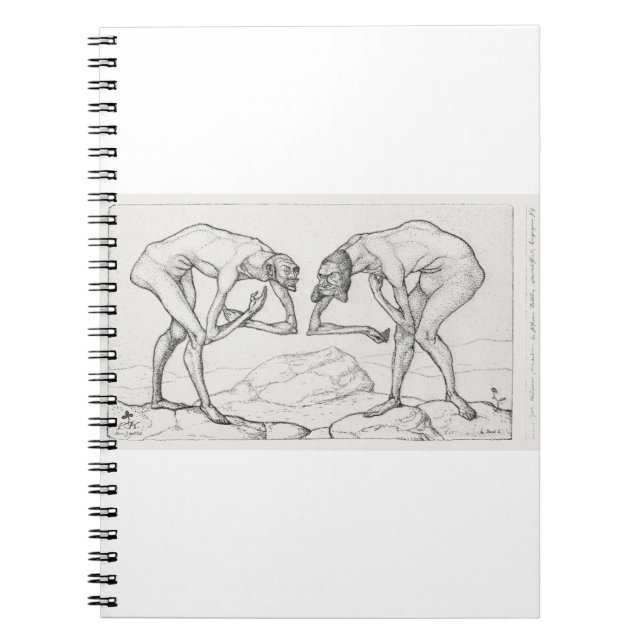 Zwei Männer treffen sich, jeder glaubt, der andere Notizblock (Vorderseite)