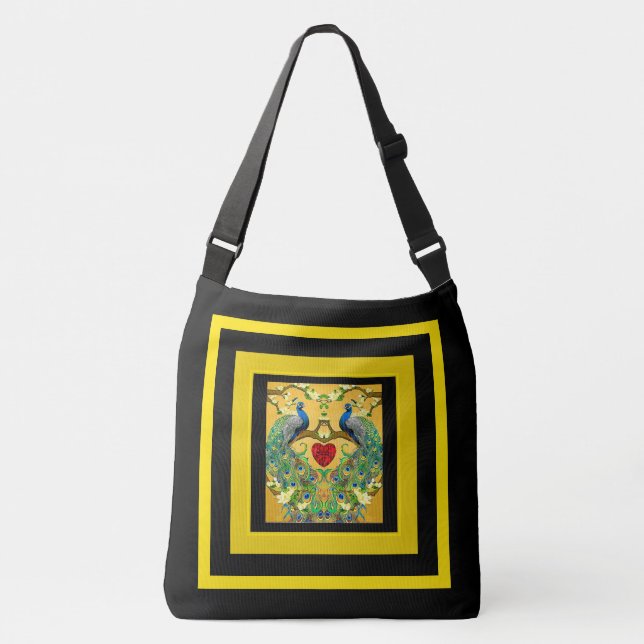 Zwei männliche indische Blaue Friedhöfe Ewiges Her Tragetaschen Mit Langen Trägern (Vorderseite)