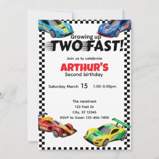 ZWEI MASSNAHMEN ZUM SCHNELLEN Geburtstag Einladung