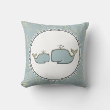 Zwei-Meeres-Wale Blue & Gold-Boutique-Kinderzimmer