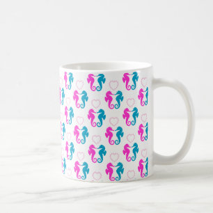 Zwei Meerpferde in der Liebe Kaffeetasse