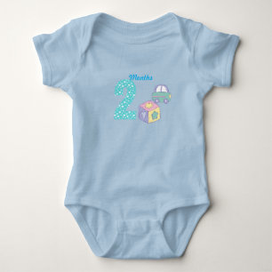 Zwei Monate Babybodysuit Baby Strampler