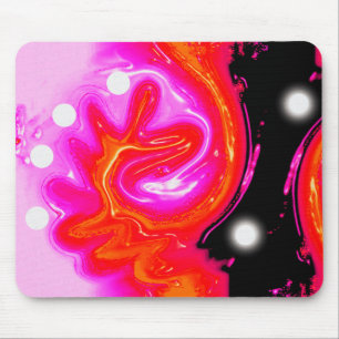 Zwei Mond auf einem heißen Planeten Mousepad