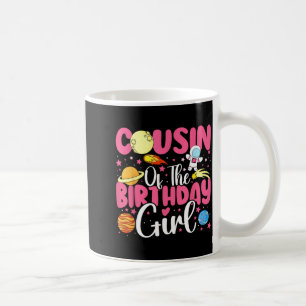 Zwei Mond Cousin des Geburtstagsmädchen Astronaut Kaffeetasse