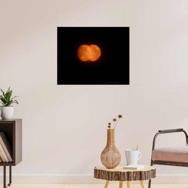 Zwei Mond Poster (Wohnzimmer 3)