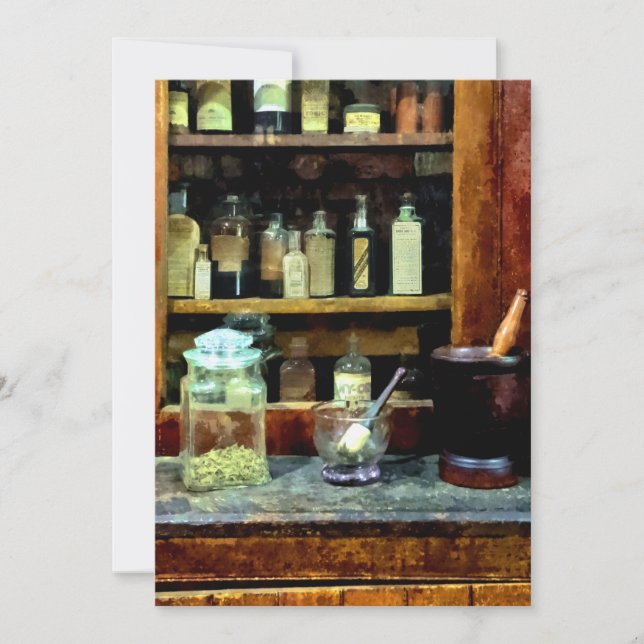 Zwei Mortar und Pestles und Glass Jar (Vorderseite)