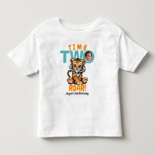 ZWEI Mund! Niedlich Orange Tiger 2. Geburtstag Kleinkind T-shirt