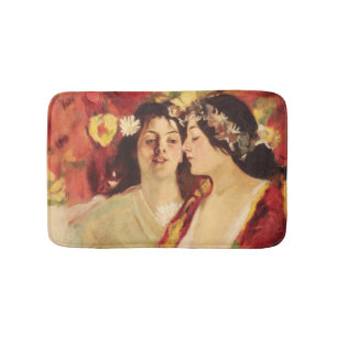 Zwei Muses of Spring (von Stefan Luchian) Badematte