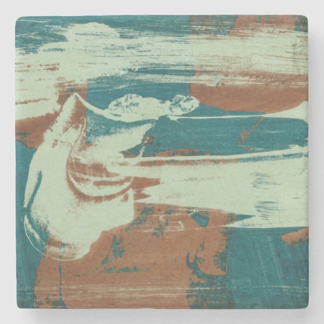 Zwei nach Norden Steinuntersetzer (Vorderseite)