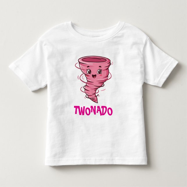 Zwei-Nado-Kleinkind-Shirt Pink Kleinkind T-shirt (Vorderseite)