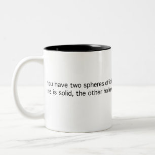 Zwei Nah-Identische Bereiche Zweifarbige Tasse