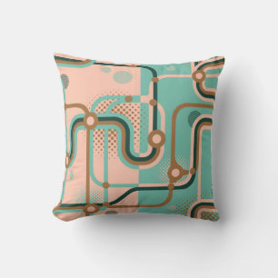 Zwei nahtlose Muster in verschiedenen Farben. Abst Kissen