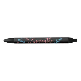 Zwei Namen Paare Muster monogramm blaues Licht pin Kugelschreiber