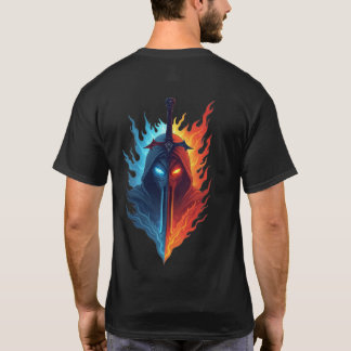 Zwei Naturkrieger - Feuer- und Eiswächter T-Shirt