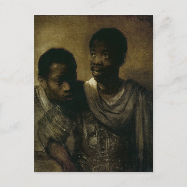 Zwei Negroes, 1661 Postkarte (Vorderseite)