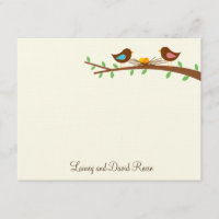 Zwei neue Eier Flat Danke Karte