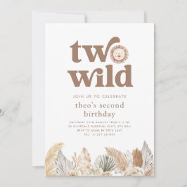 Zwei neutrale Blätter der wilden Retro zum Geburts Einladung