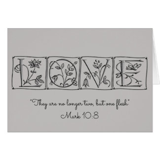 Zwei nicht mehr, aber flesh~Scripture~Wedding eins