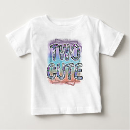 Zwei Niedliche 2. Geburtstag Baby T-shirt