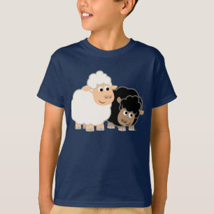 Zwei Niedliche Cartoon Sheep Children T - Shirt