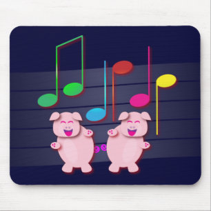 Zwei niedliche Ferkel Mousepad