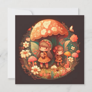 Zwei niedliche Mädchen Elfen