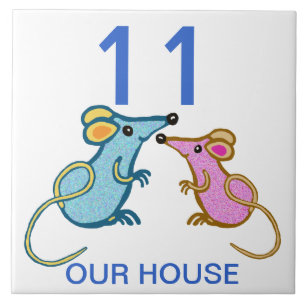 zwei niedliche Mäuse Fliese