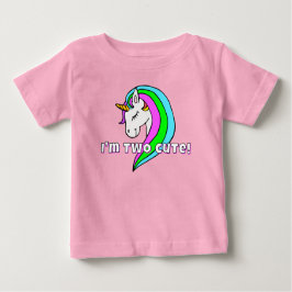 Zwei Niedliche Rainbow Unicorn Kleinkind T - Shirt