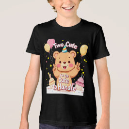 zwei niedliche zum Geburtstag Tri-Blend Shirt