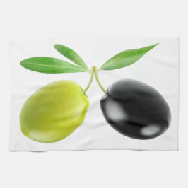Zwei Oliven Geschirrtuch