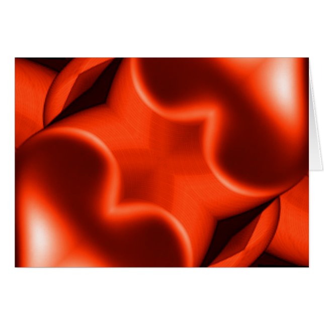 Zwei orange Herzen (Vorderseite (Horizontal))