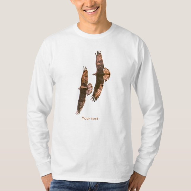 Zwei Ospreys im Flug T-Shirt (Vorderseite)
