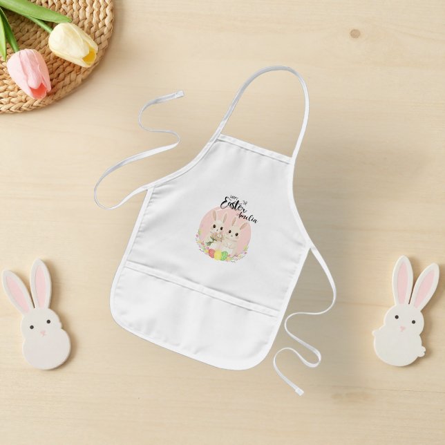 Zwei Osterhasen Personalisierte Kinder-Schürze Kinderschürze (Von Creator hochgeladen)