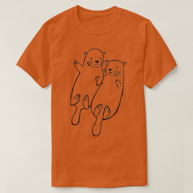 Zwei Otter T-Shirt (Design vorne)