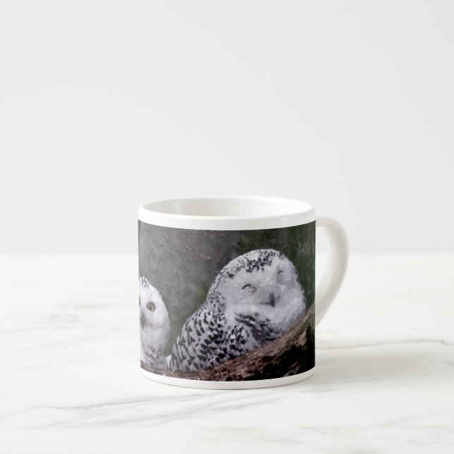 Zwei Owls Espressotasse (Vorderseite Rechts)
