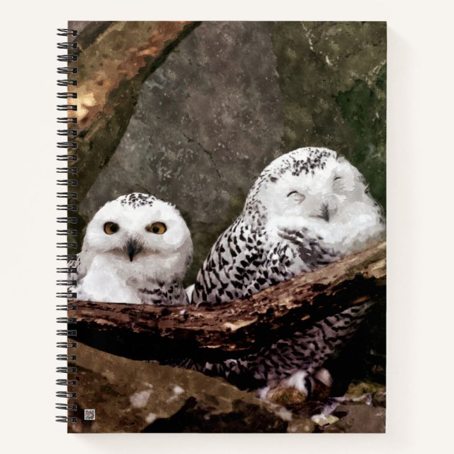 Zwei Owls Notizbuch (Vorderseite)