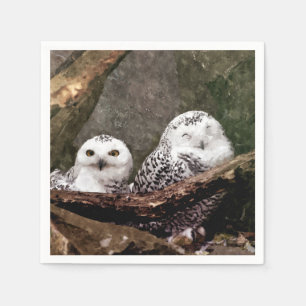 Zwei Owls Serviette