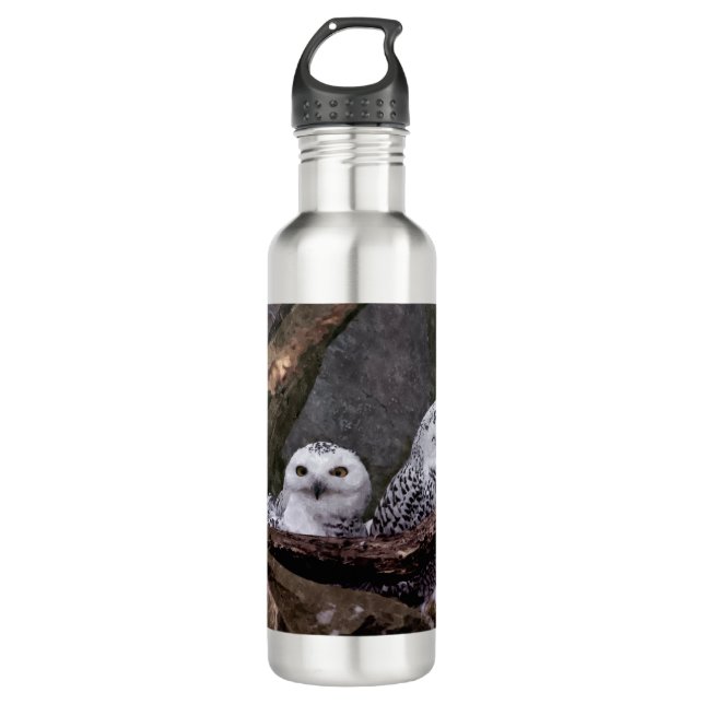 Zwei Owls Trinkflasche (Vorderseite)