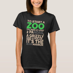 Zwei Pandas ein Grizzy und ein Polar Bären Zookeep T-Shirt